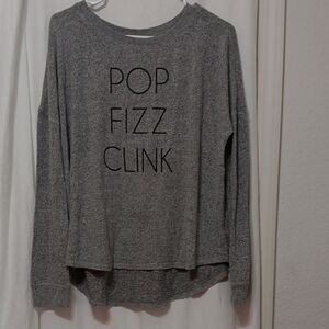Free Press Gray Pop Fizz Clink Sweatshirt